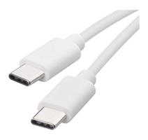 EMOS Nabíjecí a datový kabel USB-C 2.0 / USB-C 2.0, 1 m, bílý