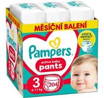 PAMPERS KALHOTKY AKTIVE BABY VEL 3/204KS 