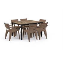 Keter Zahradní stůl Keter Porto 160 ashwood black steel