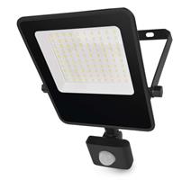 EMOS LED reflektor VISIO s pohybovým čidlem, 50 W, černý, neutrální bílá