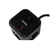 HUSLOG 20W 3x z.2xUSB-C,1xUSB,1.4m černá 
