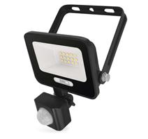 EMOS LED reflektor GLARO s pohybovým čidlem, 10 W, černý, IP54, 1000 lm, neutrální bílá