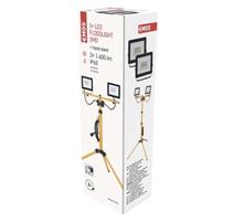 EMOS LED reflektor HOBBY SLIM, 2× 20,5W + trojnožka, žlutý, neutrální bílá