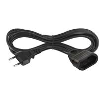 EMOS Dvoužilový pohyblivý přívod 5 m / 1 zásuvka / černý / PVC / 0,75 mm2