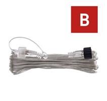 EMOS Prodlužovací kabel pro spojovací řetězy Standard transparentní, 10 m, venkovní i vnitřní