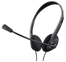 TRUST Primo Chat Headset wired Black 