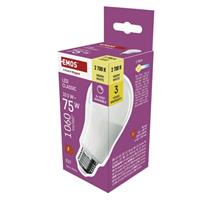 EMOS LED žárovka Classic A60 / E27 / 10,5 W (75 W) / 1 060 lm / teplá bílá / krokově stmívateln