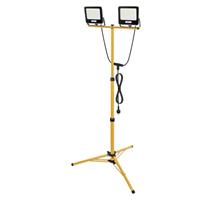 EMOS Lighting LED reflektor GLARO, 2×50W + trojnožka, černý, neutrální bílá