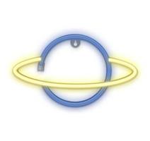 FOREVER LED neon Saturn modro žlutý 