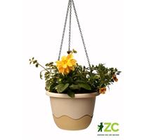 Květináč Mareta závěsný - slonová kost světlá + tmavá 25 cm