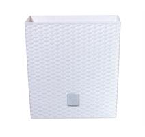 Prosperplast Květináč Prosperplast Rato Low bílý, 17 x 17 x 17 cm