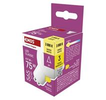 EMOS LED žárovka Classic MR16 bílá / GU10 / 4.9 W (75 W) / 565 lm / teplá bílá