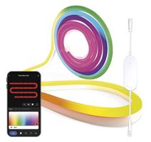 EMOS GoSmart ohebný LED pásek NEON bílý, 5 m, 33 W, RGBIC stmívatelný, WiFi