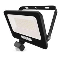 EMOS LED reflektor GLARO s pohybovým čidlem, 50 W, černý, IP54, 5000 lm, neutrální bílá