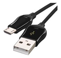 EMOS Rychlonabíjecí a datový kabel USB-A 2.0 / micro USB-B 2.0, Quick Charge, 1 m, černý