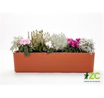 Truhlík samozavlažovací Berberis - terakota + slonová kost 80 cm