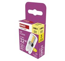 EMOS LED žárovka Classic JC / G9 / 2,5 W (32 W) / 350 lm / teplá bílá 