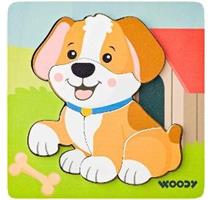 Woody 102191363 Puzzle Baby - pejsek 