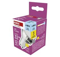 EMOS LED žárovka Classic MR16 bílá / GU10 / 2.5 W (32 W) / 345 lm / studená bílá