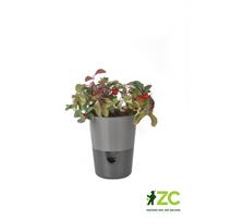 Květináč Rosmarin - antracit světlý + tmavý 11 cm