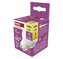 EMOS LED žárovka Classic MR16 / GU10 / 7 W (60 W) / 800 lm / teplá bílá / krokově stmívatelná