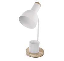 EMOS Stolní lampa POPPY na žárovku E27, bílá