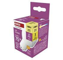 EMOS LED žárovka Classic MR16 bílá / GU10 / 5,8 W (75 W) / 565 lm / teplá bílá