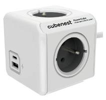 CUBENEST PowerCube Extended USB šedá 3m 