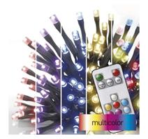 EMOS LED vánoční řetěz, 16 m, venkovní i vnitřní, RGB, ovladač, programy, časovač