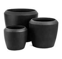 G21 Květináč G21 Coal Round 33,5 x 33,5 x 30,5