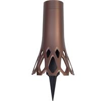 Váza hřbitovní Roseta bronz - se zápichem 1,3l