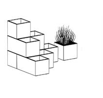 Prosperplast Květináč Prosperplast MADERA SQUARE eco wood 28,8 cm kávový