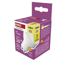 EMOS LED žárovka Classic MR16 bílá / GU10 / 1,3 W (16 W) / 150 lm / teplá bílá