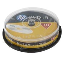 HP DVD+R 4,7 GB 120min 16x 10-cake 