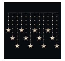 EMOS LED vánoční závěs – hvězdy, 170x85 cm, 3x AA, venkovní i vnitřní, teplá bílá, časovač