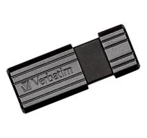 VERBATIM USB FD 64GB PINSTRIPE BLACK 