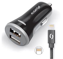 ALI AN 3,4A,2xUSB,Lightning,čern CHS0007