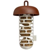 Zásobník na lojsemenné koule - Organic suet ball feeder - chestnut brown 12 cm