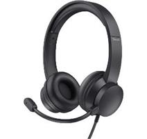 TRUST HS-201 wired headset Black 