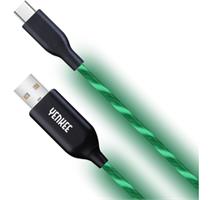 YENKEE YCU 341 GN LED USB C kabel / 1m