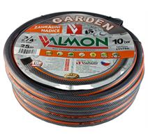 Hadice Garden černá neprůhledná s oranžovým páskem Valmon-3/4" role 25 m(10 bar)