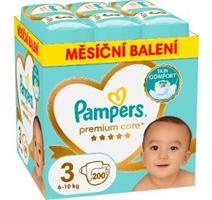 PAMPERS PLENKY PREMIUM CARE VEL.3/200 KS 