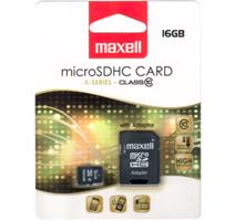 MAXELL MicroSDHC 16GB CL10 + adpt 854717 