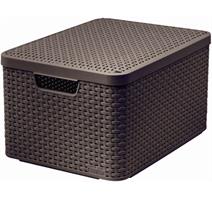 Curver Box Curver Style L 30L s víkem tmavě hnědý