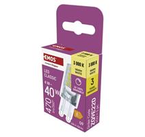 EMOS LED žárovka Classic JC / G9 / 4,2 W (40 W) / 470 lm / teplá bílá / stmívatelná