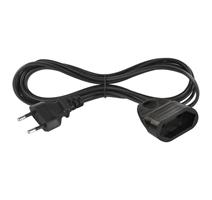 EMOS Dvoužilový pohyblivý přívod 1,5 m / 1 zásuvka / černý / PVC / 0,75 mm2