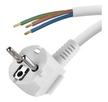 EMOS Flexo šňůra PVC 3× 1,0mm2, 2m, bílá