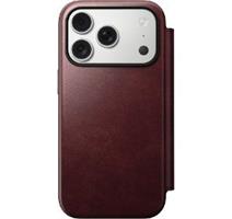 NOMAD Modern Leather Folio iP17 Pro Burgundy
