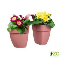 Květináč Vibia Campana Flower Twin - dusty pink 21 cm 