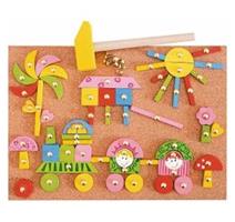 Woody 102191101 Deska s přib.tvary-růžo. 